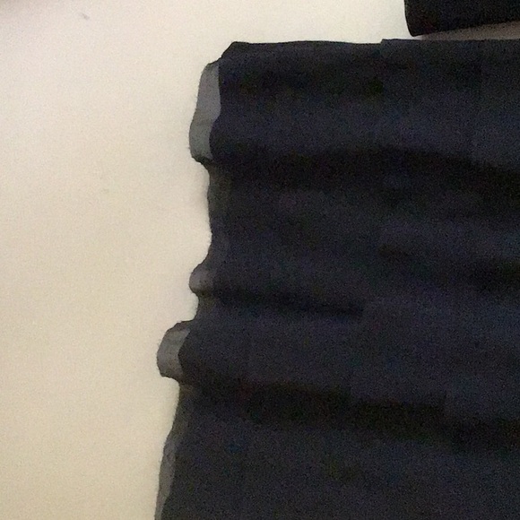 INC black top size XL. Sheer neck and sleeve with sheer ruffles in the front. - Picture 3 of 8